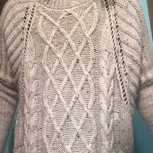 Oversized white sweater